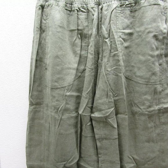 NEW PILCRO Womens The Izzie Relaxed Pull-On Wide Leg Pants Size SP Holly Green - Picture 5 of 13